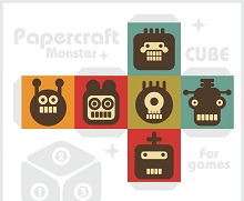 ocuklar iin hazr model Zar maketi ablonu, paper craft model